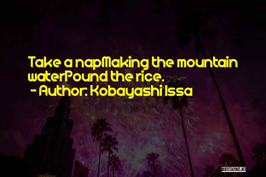 Kobayashi Issa Quotes: Take A Napmaking The Mountain Waterpound The Rice.