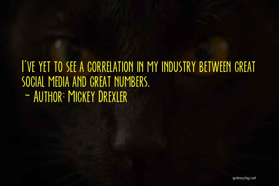 Mickey Drexler Quotes: I've Yet To See A Correlation In My Industry Between Great Social Media And Great Numbers.