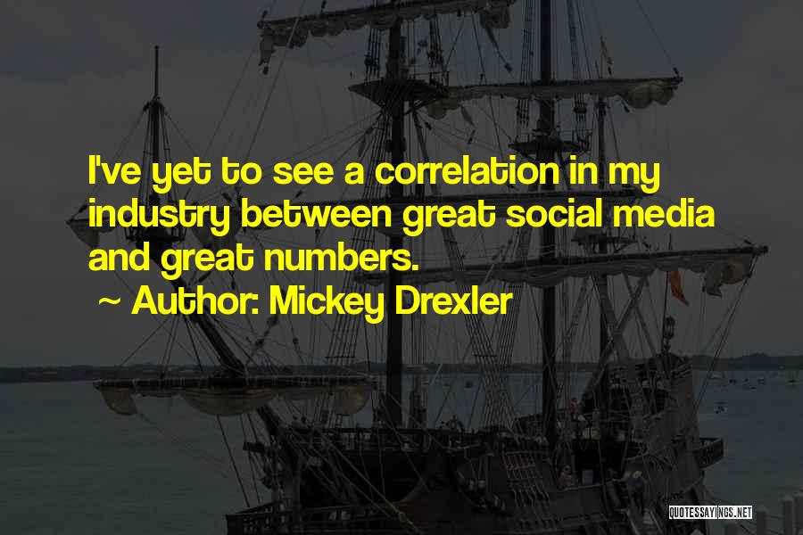 Mickey Drexler Quotes: I've Yet To See A Correlation In My Industry Between Great Social Media And Great Numbers.