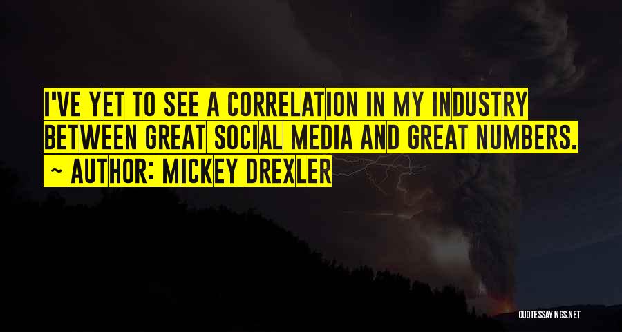 Mickey Drexler Quotes: I've Yet To See A Correlation In My Industry Between Great Social Media And Great Numbers.