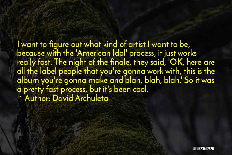 David Archuleta Quotes: I Want To Figure Out What Kind Of Artist I Want To Be, Because With The 'american Idol' Process, It