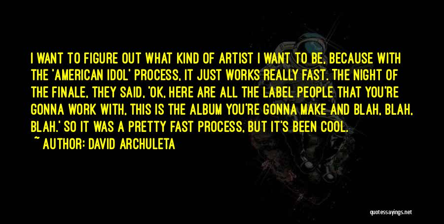 David Archuleta Quotes: I Want To Figure Out What Kind Of Artist I Want To Be, Because With The 'american Idol' Process, It