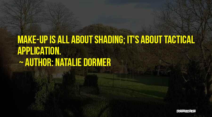 Natalie Dormer Quotes: Make-up Is All About Shading; It's About Tactical Application.