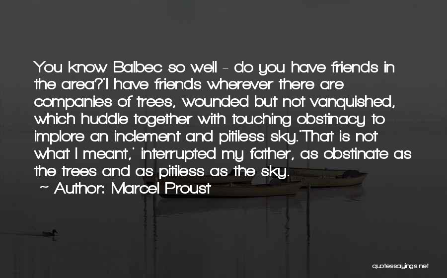 Marcel Proust Quotes: You Know Balbec So Well - Do You Have Friends In The Area?'i Have Friends Wherever There Are Companies Of