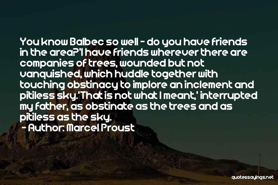 Marcel Proust Quotes: You Know Balbec So Well - Do You Have Friends In The Area?'i Have Friends Wherever There Are Companies Of