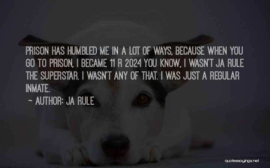 Ja Rule Quotes: Prison Has Humbled Me In A Lot Of Ways, Because When You Go To Prison, I Became 11 R 2024