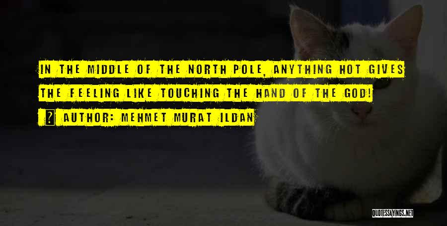 Mehmet Murat Ildan Quotes: In The Middle Of The North Pole, Anything Hot Gives The Feeling Like Touching The Hand Of The God!
