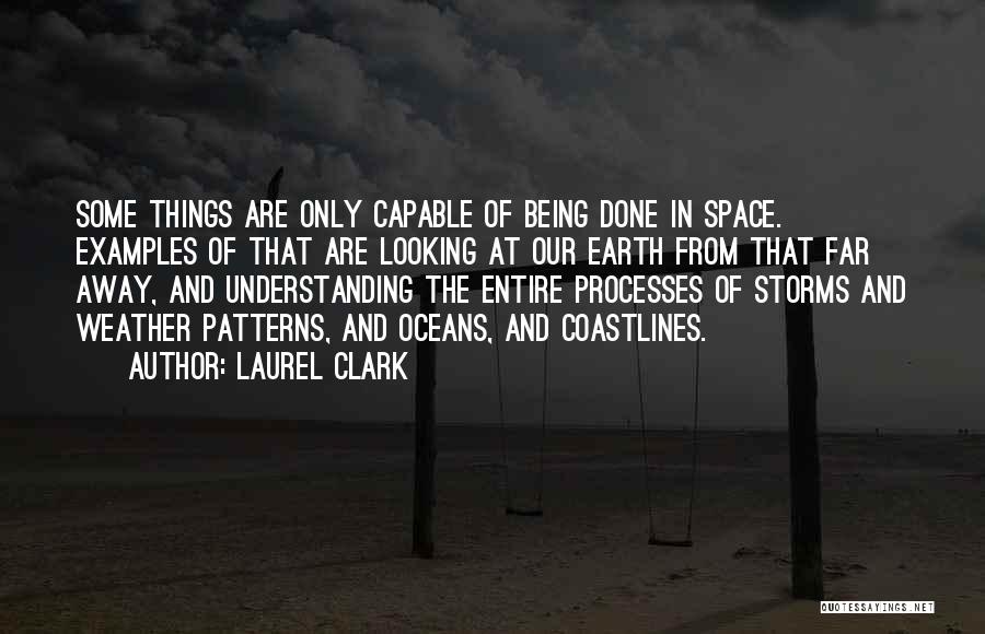 Laurel Clark Quotes: Some Things Are Only Capable Of Being Done In Space. Examples Of That Are Looking At Our Earth From That