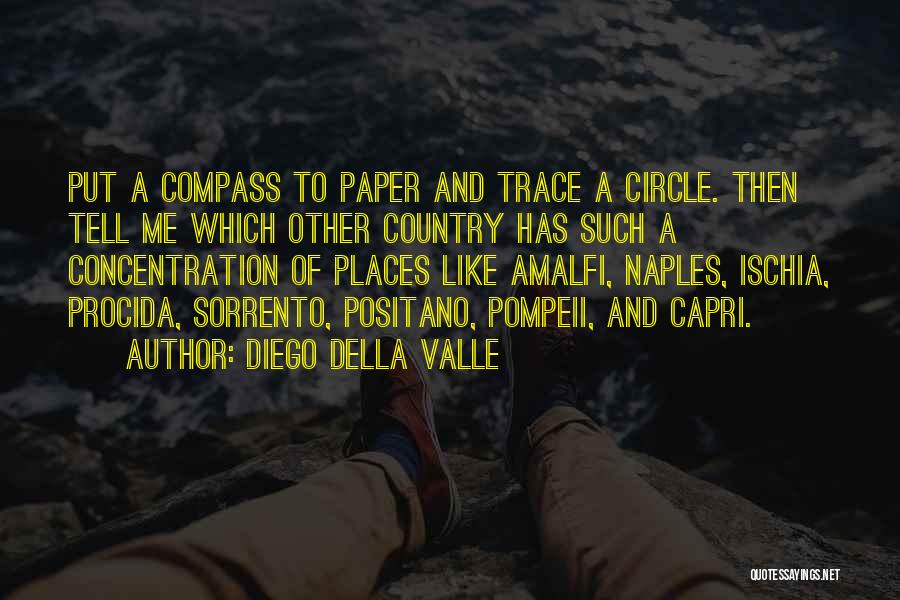 Diego Della Valle Quotes: Put A Compass To Paper And Trace A Circle. Then Tell Me Which Other Country Has Such A Concentration Of