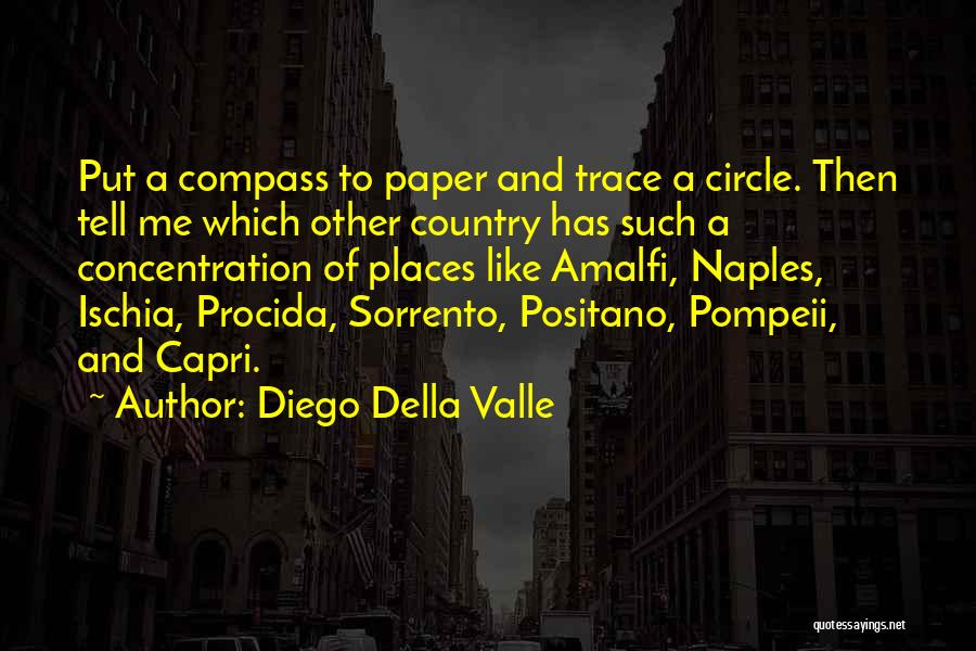 Diego Della Valle Quotes: Put A Compass To Paper And Trace A Circle. Then Tell Me Which Other Country Has Such A Concentration Of