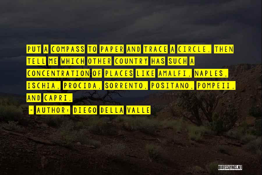 Diego Della Valle Quotes: Put A Compass To Paper And Trace A Circle. Then Tell Me Which Other Country Has Such A Concentration Of