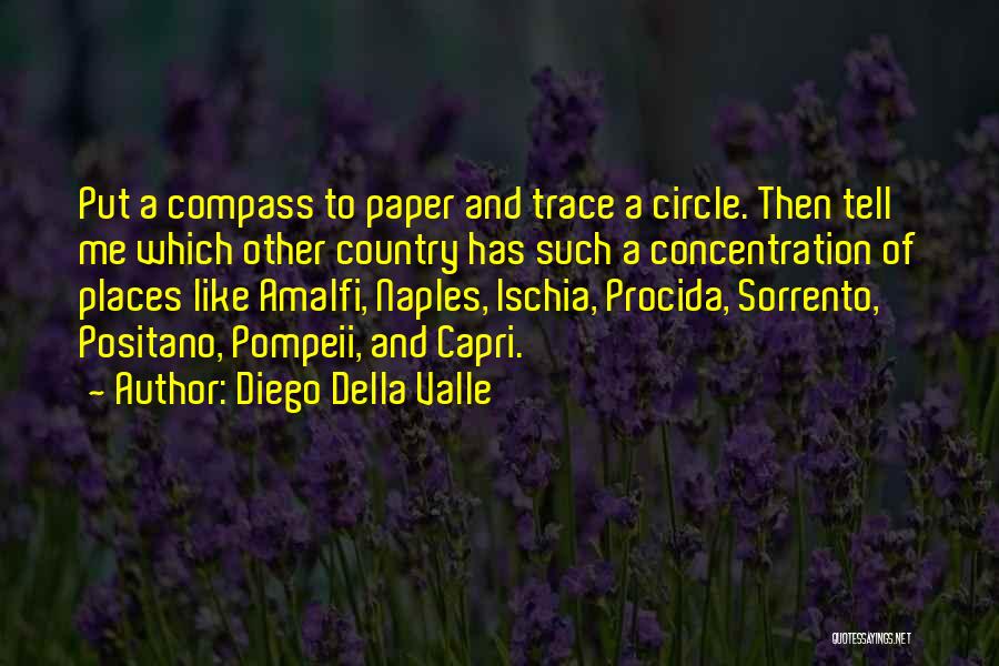 Diego Della Valle Quotes: Put A Compass To Paper And Trace A Circle. Then Tell Me Which Other Country Has Such A Concentration Of