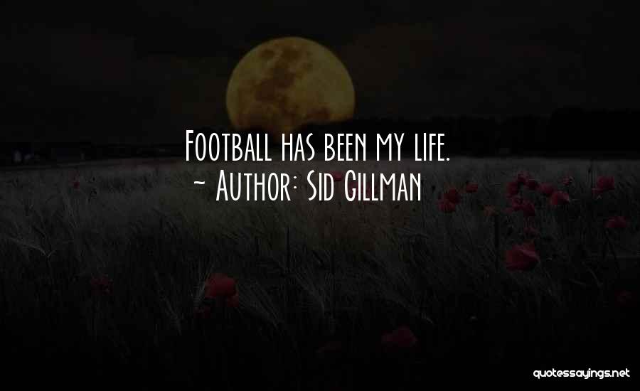 Sid Gillman Quotes: Football Has Been My Life.