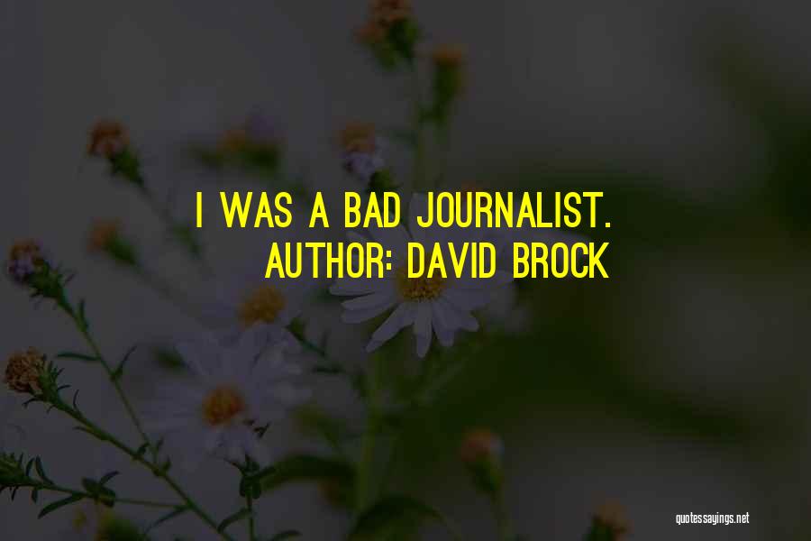 David Brock Quotes: I Was A Bad Journalist.