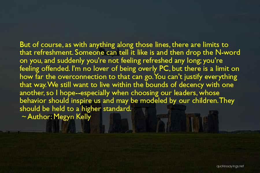 Megyn Kelly Quotes: But Of Course, As With Anything Along Those Lines, There Are Limits To That Refreshment. Someone Can Tell It Like