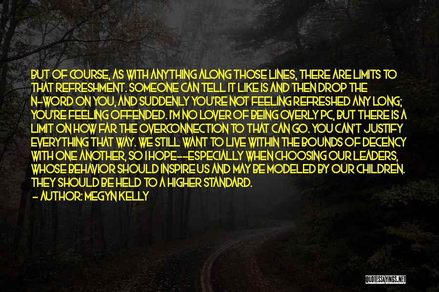 Megyn Kelly Quotes: But Of Course, As With Anything Along Those Lines, There Are Limits To That Refreshment. Someone Can Tell It Like