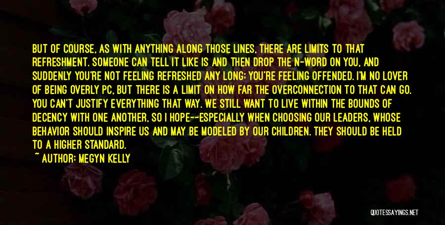 Megyn Kelly Quotes: But Of Course, As With Anything Along Those Lines, There Are Limits To That Refreshment. Someone Can Tell It Like