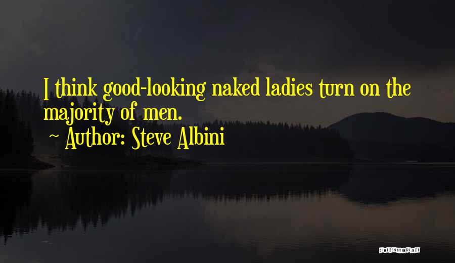 Steve Albini Quotes: I Think Good-looking Naked Ladies Turn On The Majority Of Men.