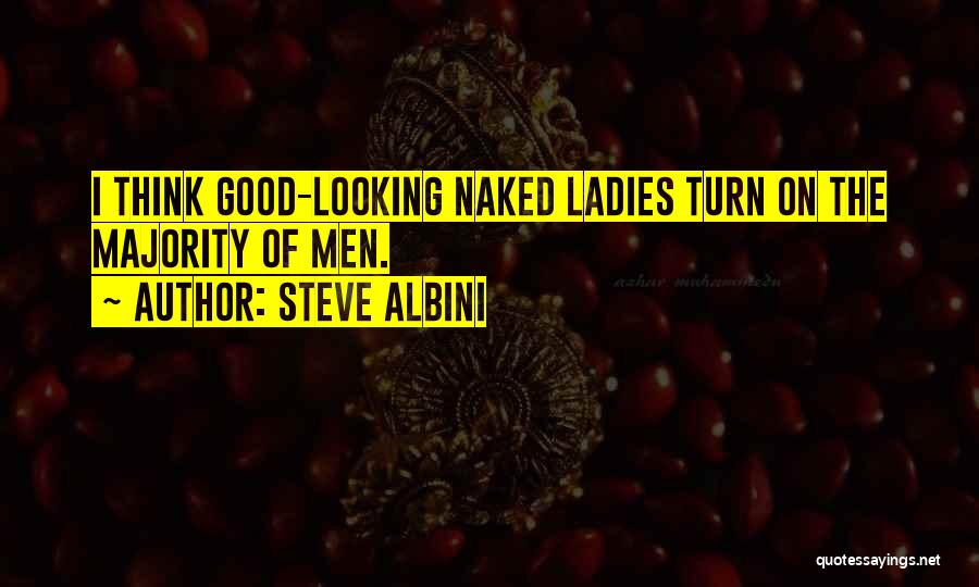 Steve Albini Quotes: I Think Good-looking Naked Ladies Turn On The Majority Of Men.