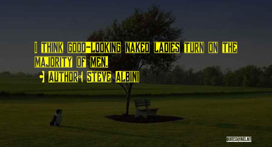 Steve Albini Quotes: I Think Good-looking Naked Ladies Turn On The Majority Of Men.