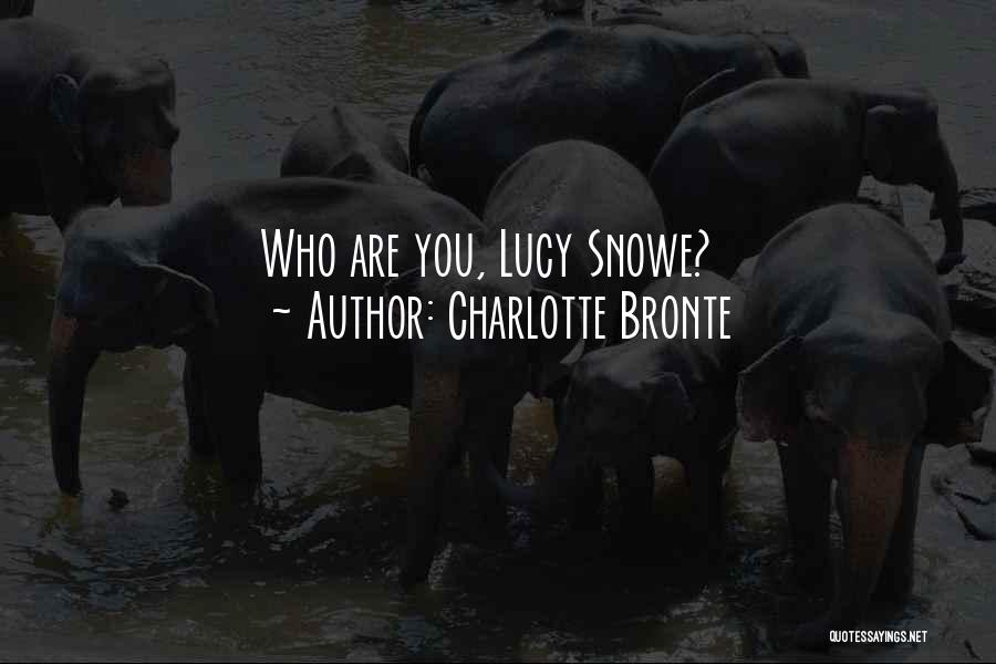 Charlotte Bronte Quotes: Who Are You, Lucy Snowe?