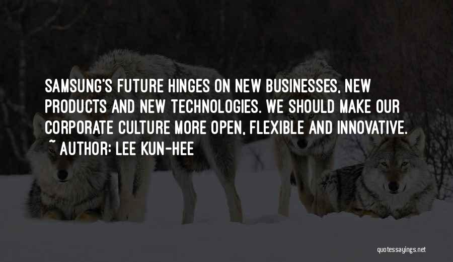 Lee Kun-hee Quotes: Samsung's Future Hinges On New Businesses, New Products And New Technologies. We Should Make Our Corporate Culture More Open, Flexible