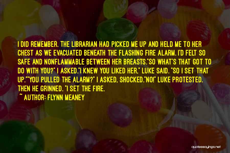 Flynn Meaney Quotes: I Did Remember. The Librarian Had Picked Me Up And Held Me To Her Chest As We Evacuated Beneath The