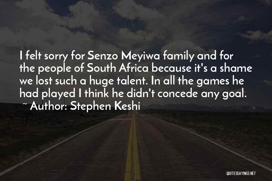 Stephen Keshi Quotes: I Felt Sorry For Senzo Meyiwa Family And For The People Of South Africa Because It's A Shame We Lost