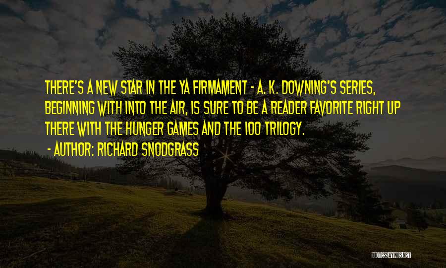 Richard Snodgrass Quotes: There's A New Star In The Ya Firmament - A. K. Downing's Series, Beginning With Into The Air, Is Sure