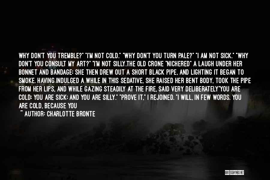 Charlotte Bronte Quotes: Why Don't You Tremble? I'm Not Cold. Why Don't You Turn Pale? I Am Not Sick. Why Don't You Consult