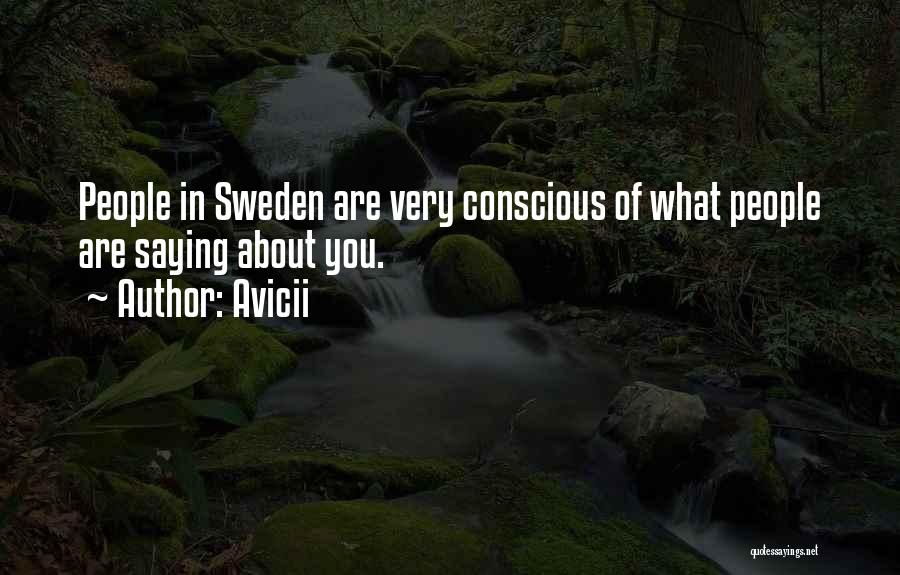 Avicii Quotes: People In Sweden Are Very Conscious Of What People Are Saying About You.