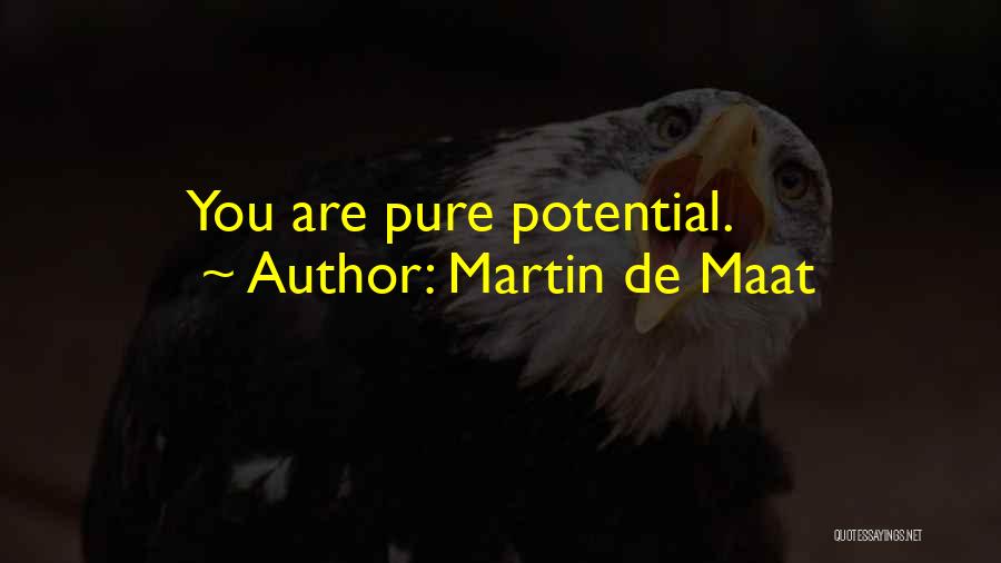 Martin De Maat Quotes: You Are Pure Potential.