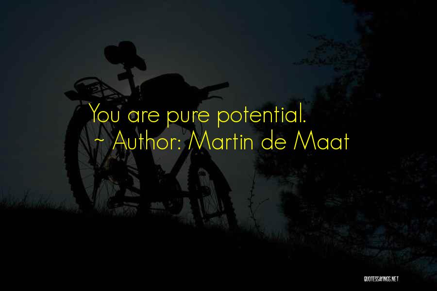 Martin De Maat Quotes: You Are Pure Potential.