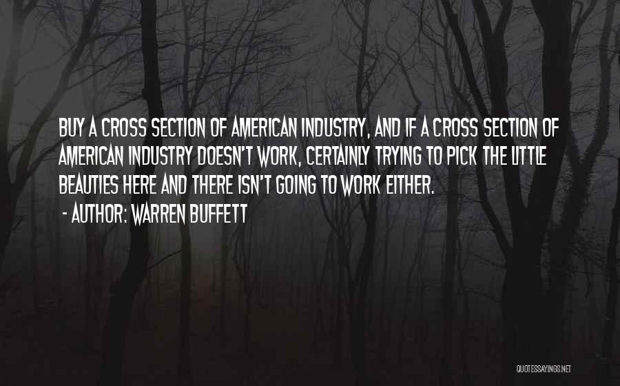 Warren Buffett Quotes: Buy A Cross Section Of American Industry, And If A Cross Section Of American Industry Doesn't Work, Certainly Trying To