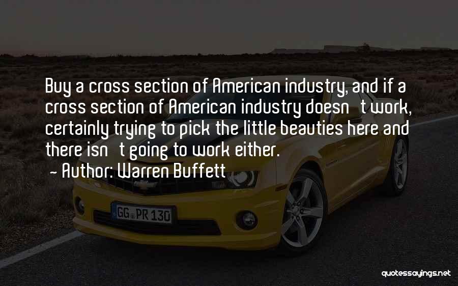 Warren Buffett Quotes: Buy A Cross Section Of American Industry, And If A Cross Section Of American Industry Doesn't Work, Certainly Trying To