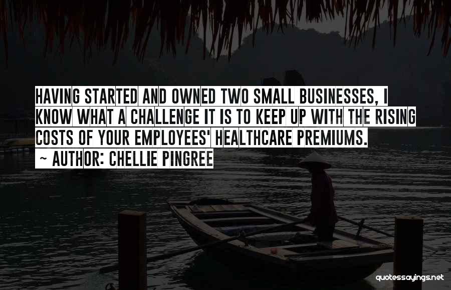 Chellie Pingree Quotes: Having Started And Owned Two Small Businesses, I Know What A Challenge It Is To Keep Up With The Rising