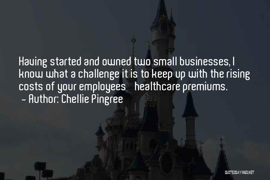 Chellie Pingree Quotes: Having Started And Owned Two Small Businesses, I Know What A Challenge It Is To Keep Up With The Rising