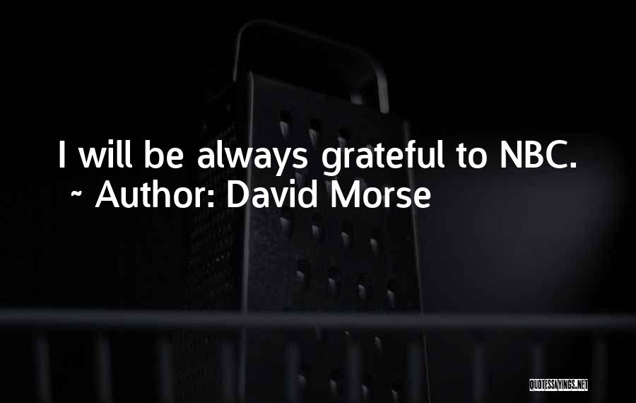 David Morse Quotes: I Will Be Always Grateful To Nbc.