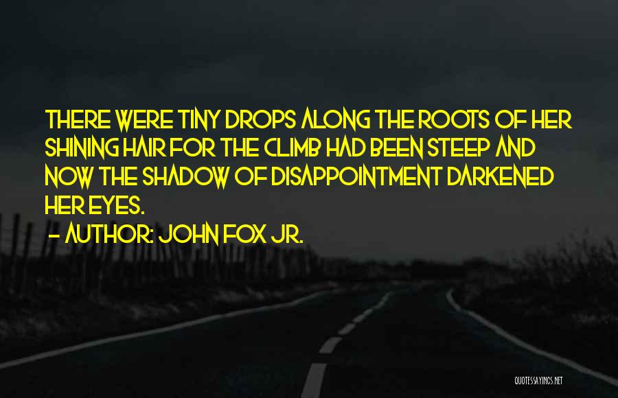 John Fox Jr. Quotes: There Were Tiny Drops Along The Roots Of Her Shining Hair For The Climb Had Been Steep And Now The