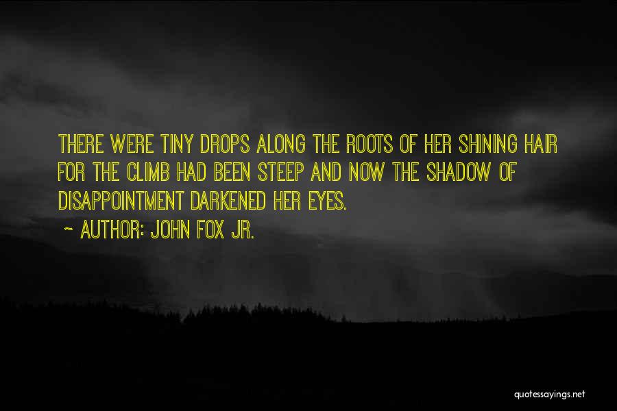 John Fox Jr. Quotes: There Were Tiny Drops Along The Roots Of Her Shining Hair For The Climb Had Been Steep And Now The