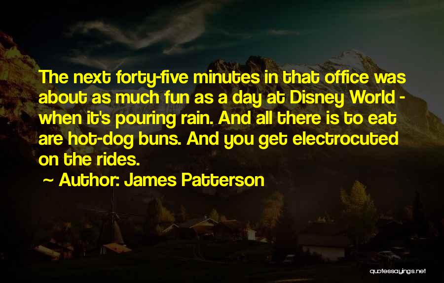 James Patterson Quotes: The Next Forty-five Minutes In That Office Was About As Much Fun As A Day At Disney World - When