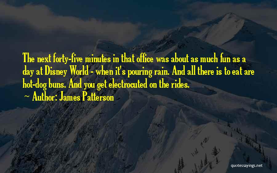 James Patterson Quotes: The Next Forty-five Minutes In That Office Was About As Much Fun As A Day At Disney World - When