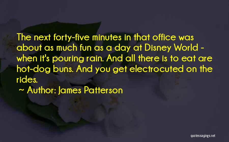 James Patterson Quotes: The Next Forty-five Minutes In That Office Was About As Much Fun As A Day At Disney World - When