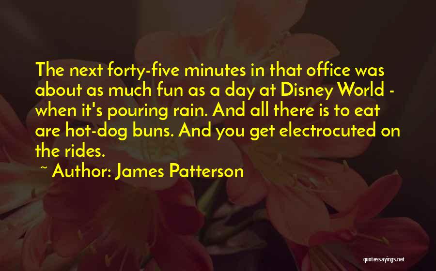 James Patterson Quotes: The Next Forty-five Minutes In That Office Was About As Much Fun As A Day At Disney World - When