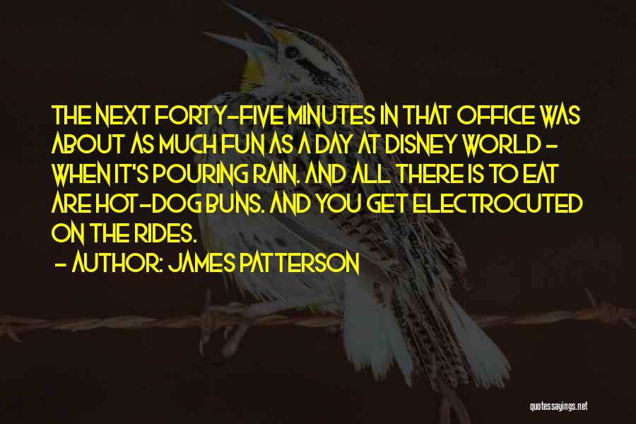 James Patterson Quotes: The Next Forty-five Minutes In That Office Was About As Much Fun As A Day At Disney World - When