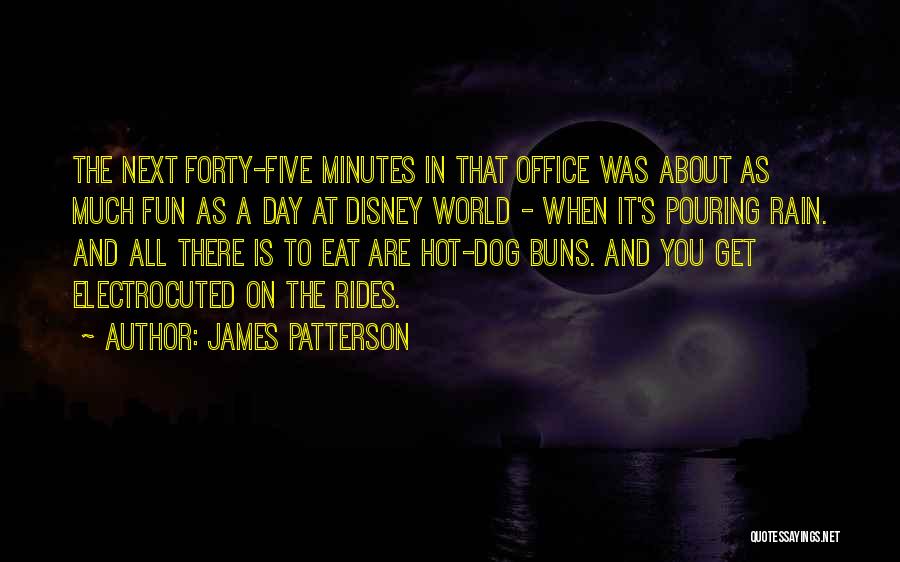 James Patterson Quotes: The Next Forty-five Minutes In That Office Was About As Much Fun As A Day At Disney World - When