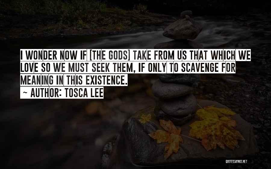 Tosca Lee Quotes: I Wonder Now If [the Gods] Take From Us That Which We Love So We Must Seek Them, If Only