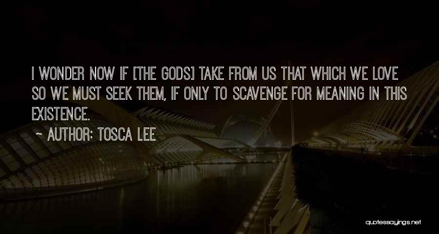 Tosca Lee Quotes: I Wonder Now If [the Gods] Take From Us That Which We Love So We Must Seek Them, If Only