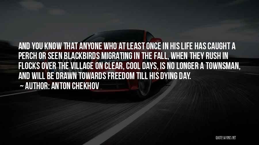 Anton Chekhov Quotes: And You Know That Anyone Who At Least Once In His Life Has Caught A Perch Or Seen Blackbirds Migrating