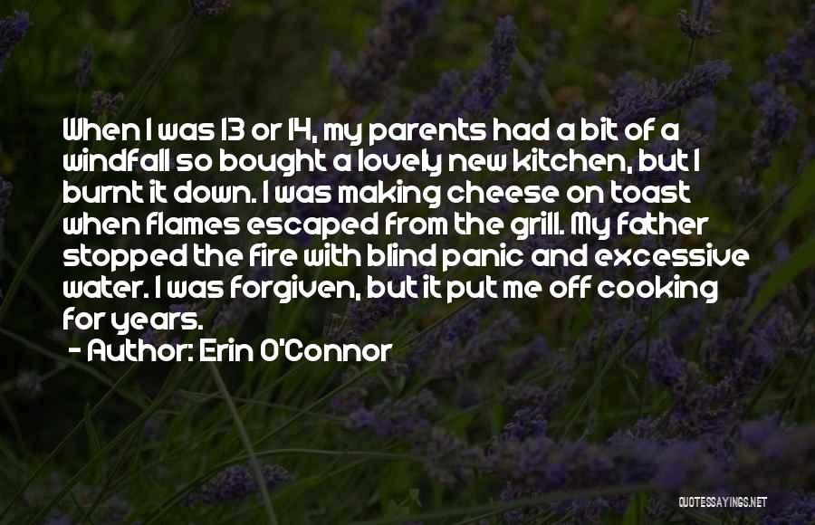 Erin O'Connor Quotes: When I Was 13 Or 14, My Parents Had A Bit Of A Windfall So Bought A Lovely New Kitchen,
